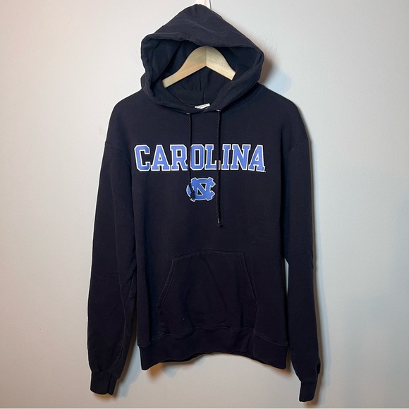 North Carolina Tar Heels Hoodie Men’s M Navy Blue Champion Sweatshirt Pullover - Picture 1 of 7